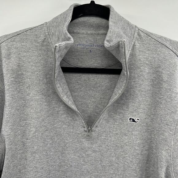 Vineyard Vines 1/4 Zip Pullover - Gray - Small - Picture 4 of 5